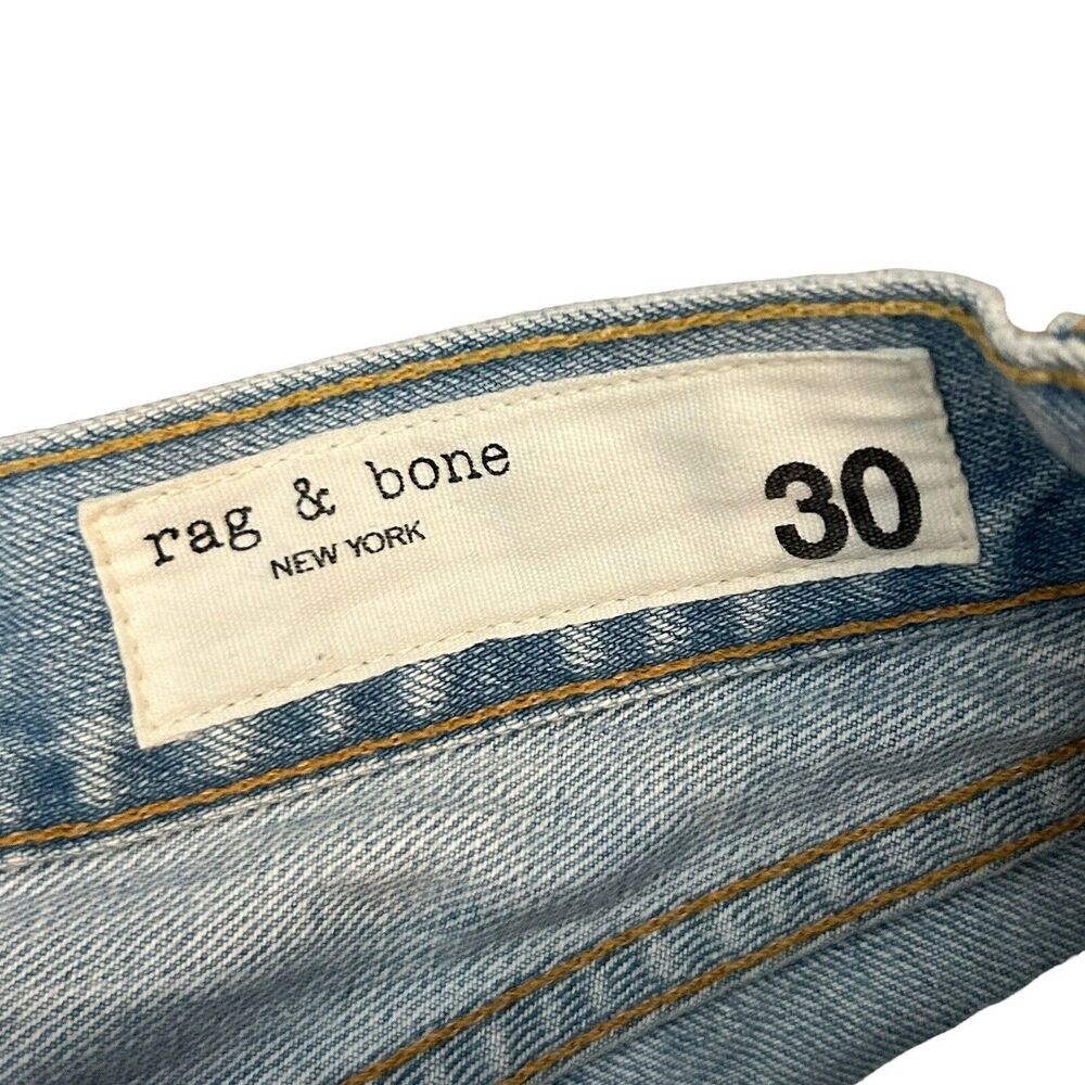 RAG & BONE Jean Shorts Womens 30 Justine High Rise Denim Blue Glena Wash $185 - Picture 5 of 5
